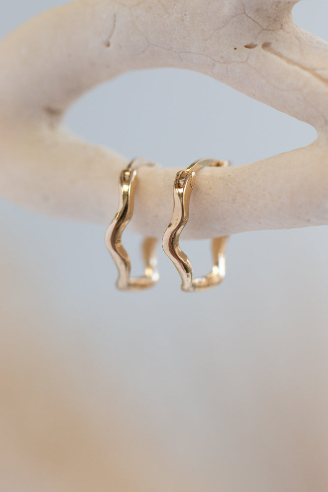 Hoops ~ Melt Small Huggies in Gold