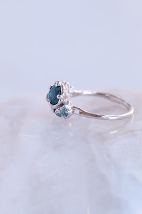 Custom Design ~ Under The Sea Barnacle Blue Stone Ring
