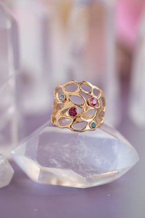 Custom Design ~ Lace Birthstone Ring