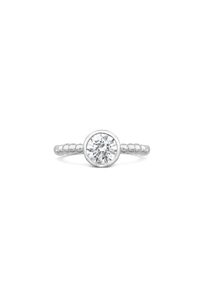 Engagement Rings ~ Caviar Bezel Ring