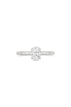Engagement Rings ~ Kite String 4 Prong Oval Ring