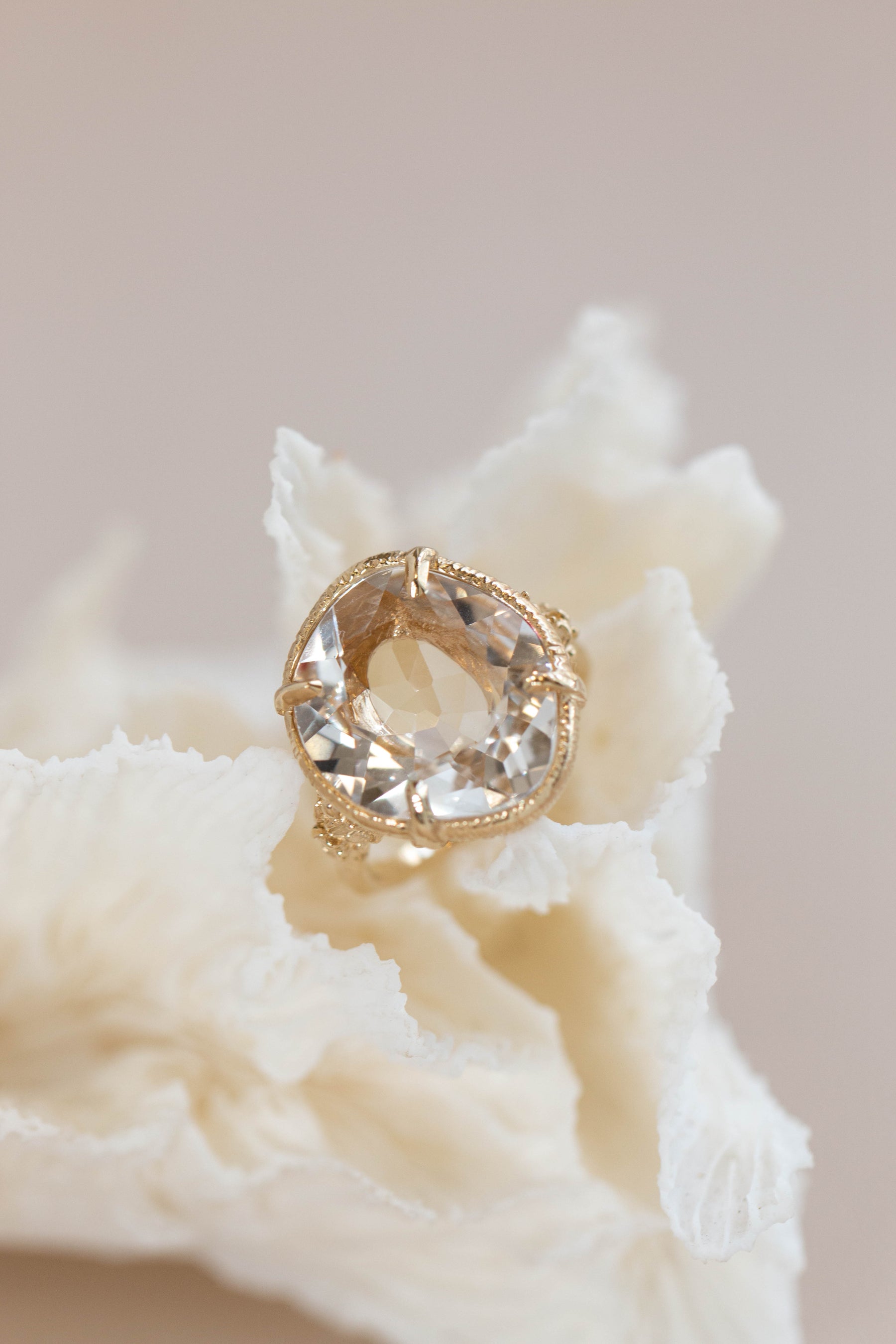 Custom Design ~ Quartz Barnacle Accent Ring