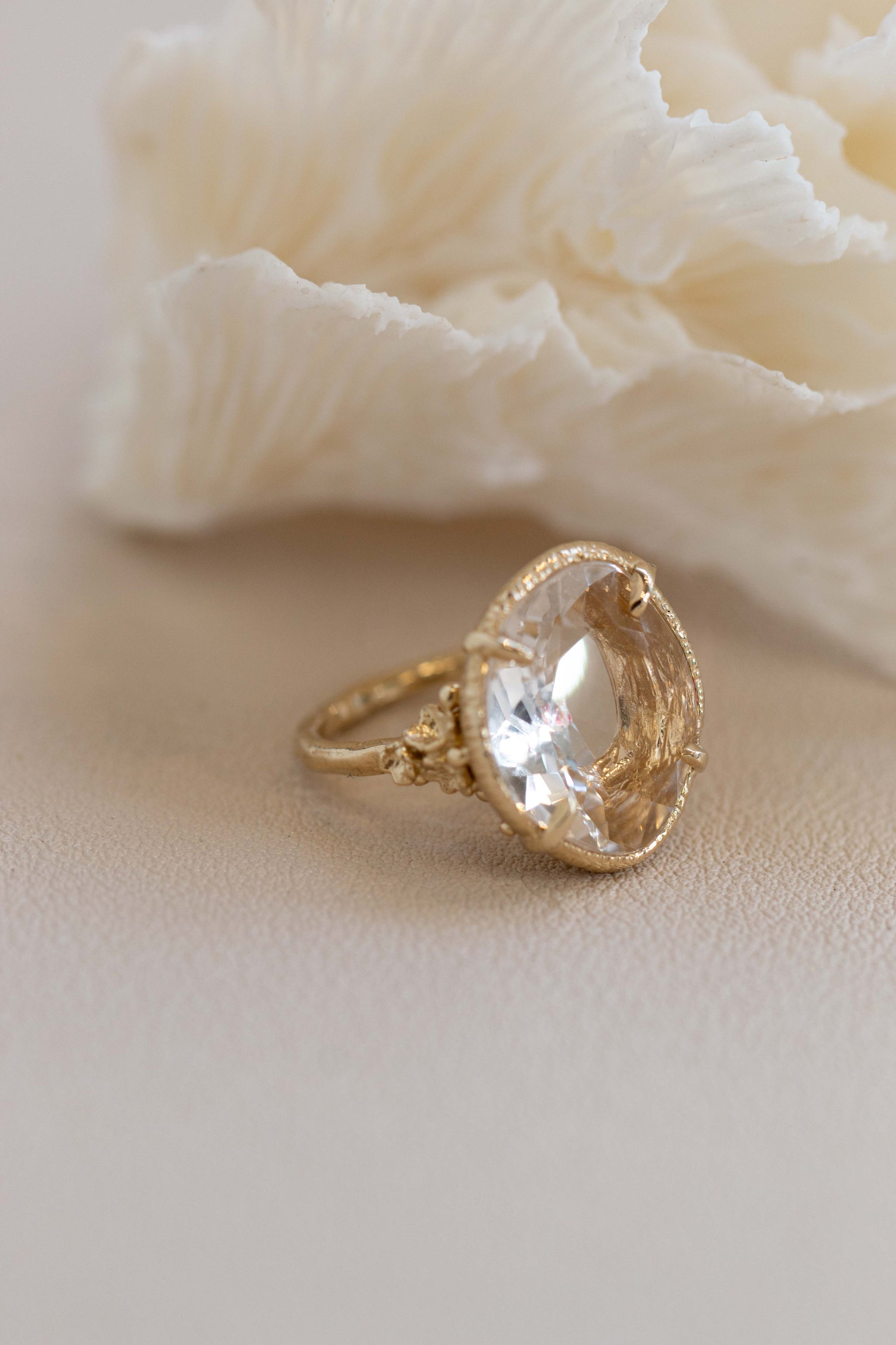 Custom Design ~ Quartz Barnacle Accent Ring