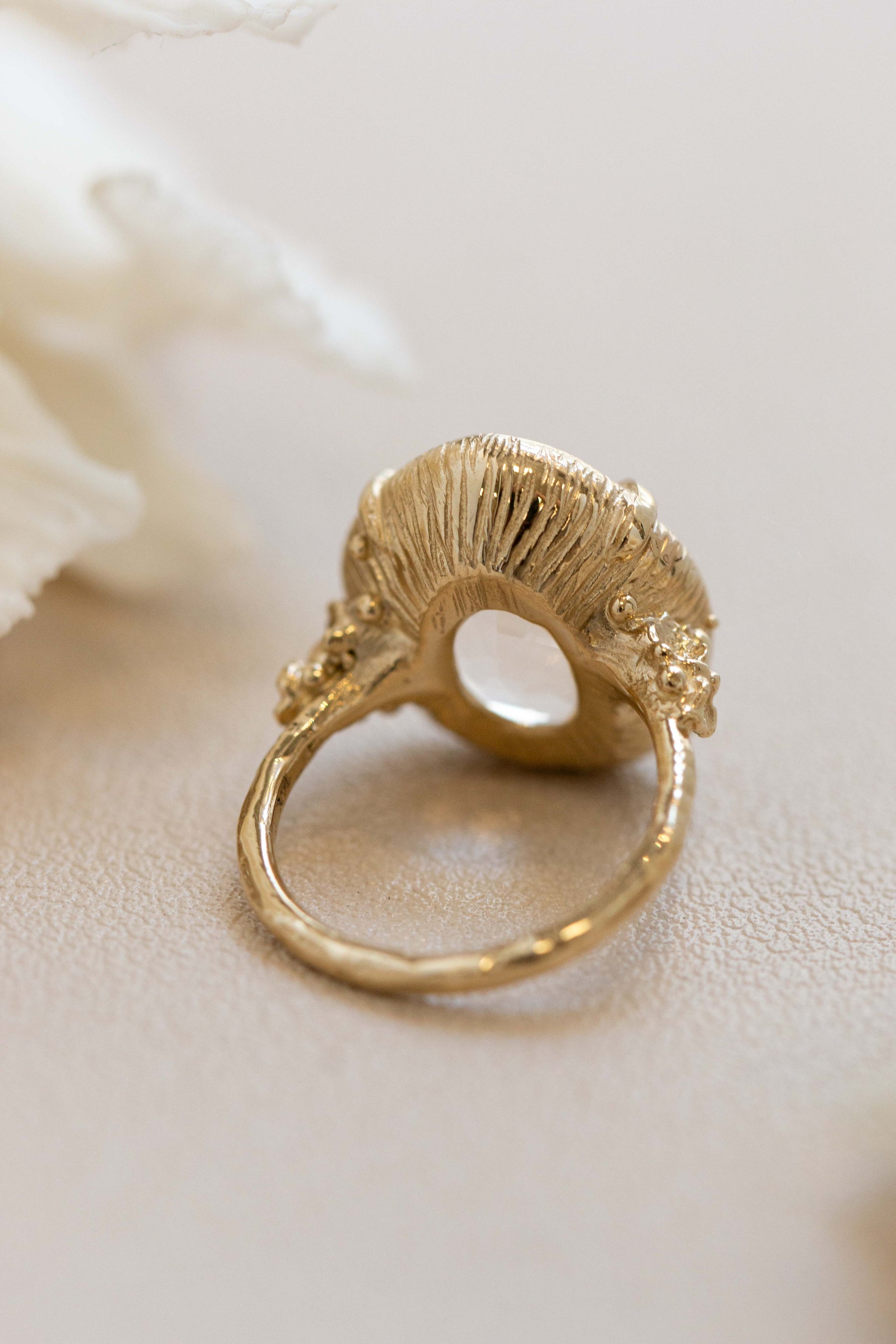 Custom Design ~ Quartz Barnacle Accent Ring