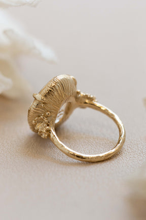 Custom Design ~ Quartz Barnacle Accent Ring