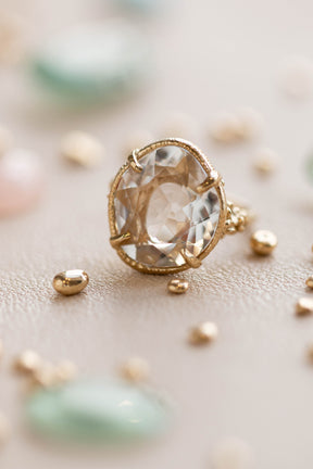 Custom Design ~ Quartz Barnacle Accent Ring