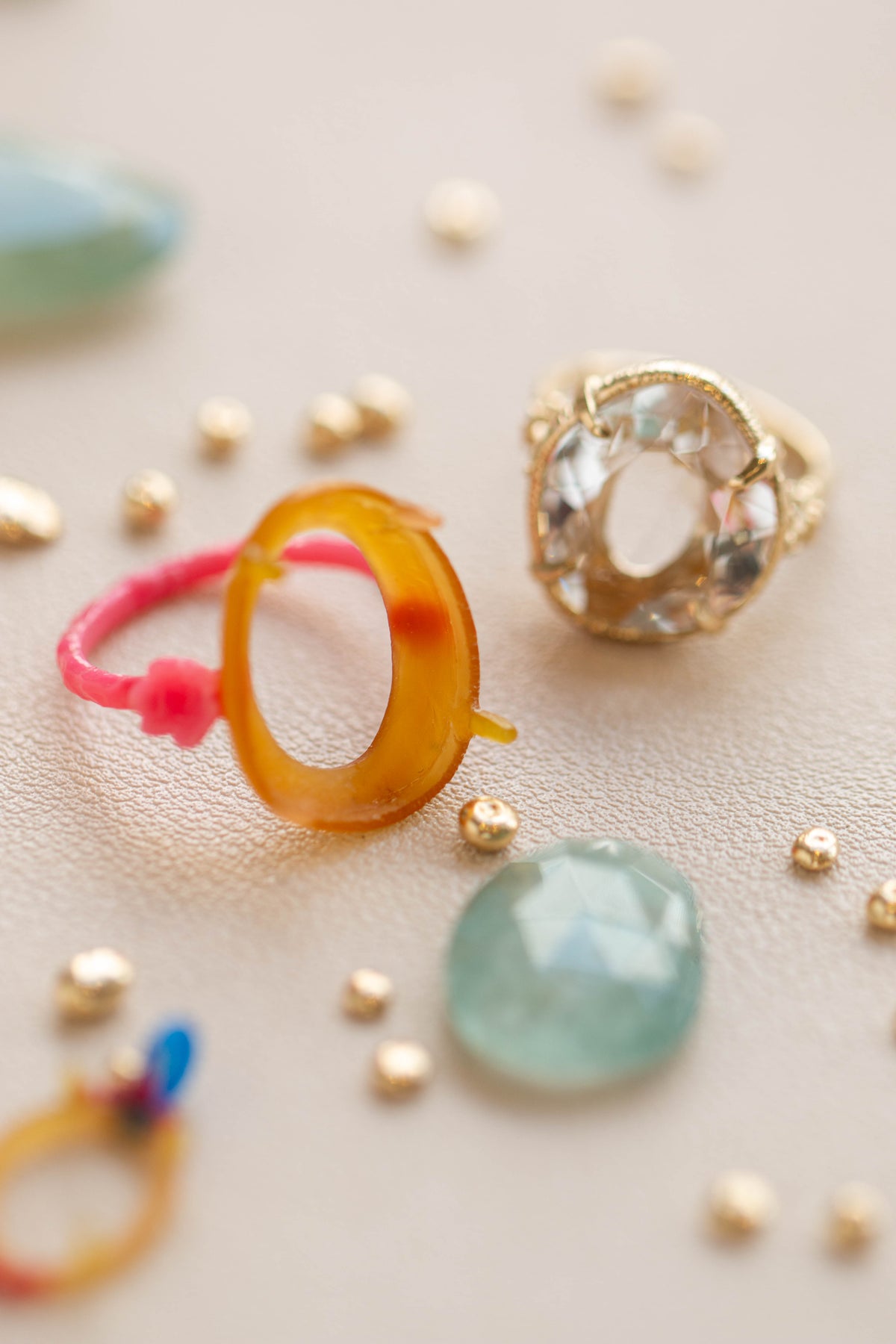Custom Design ~ Quartz Barnacle Accent Ring