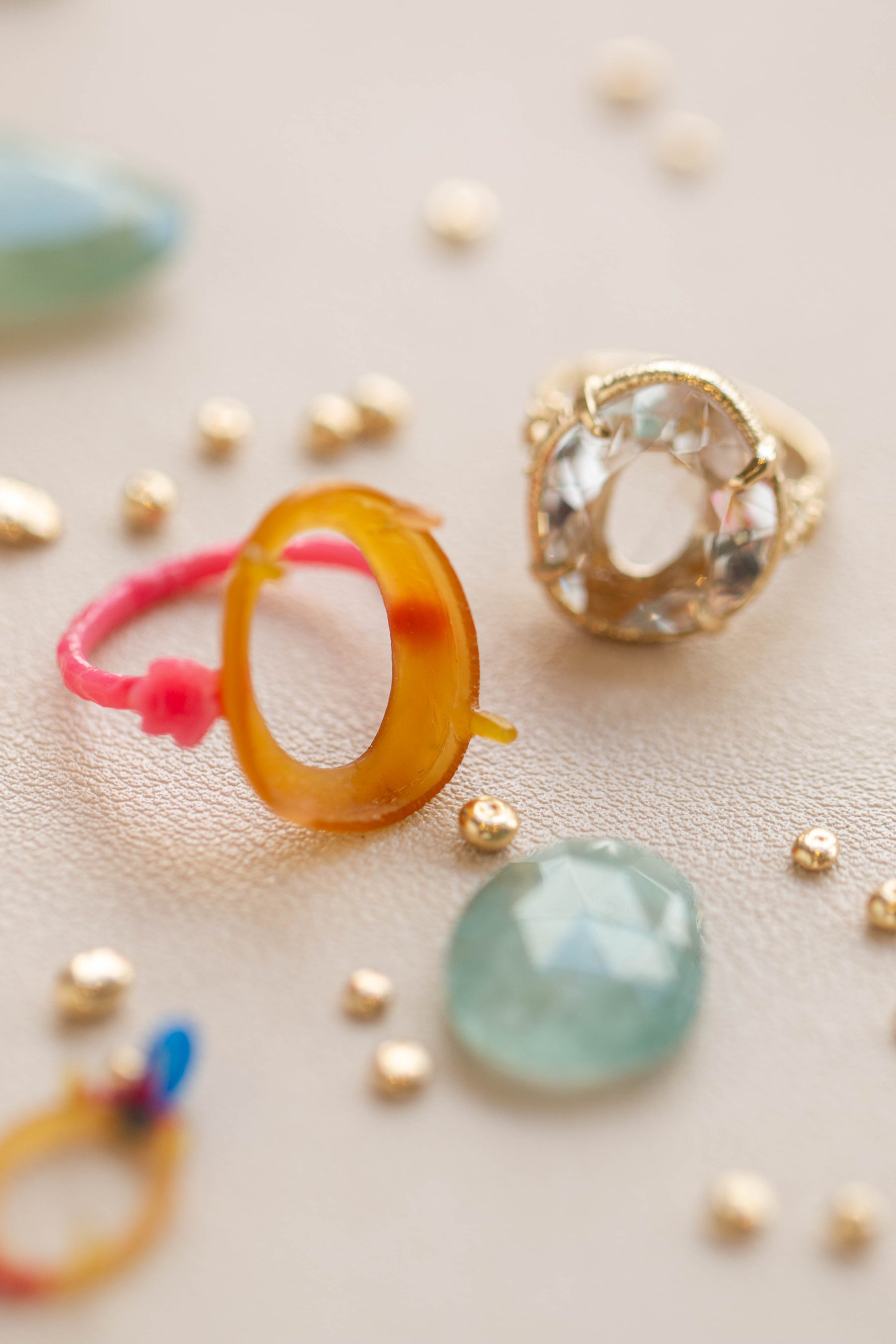 Custom Design ~ Quartz Barnacle Accent Ring