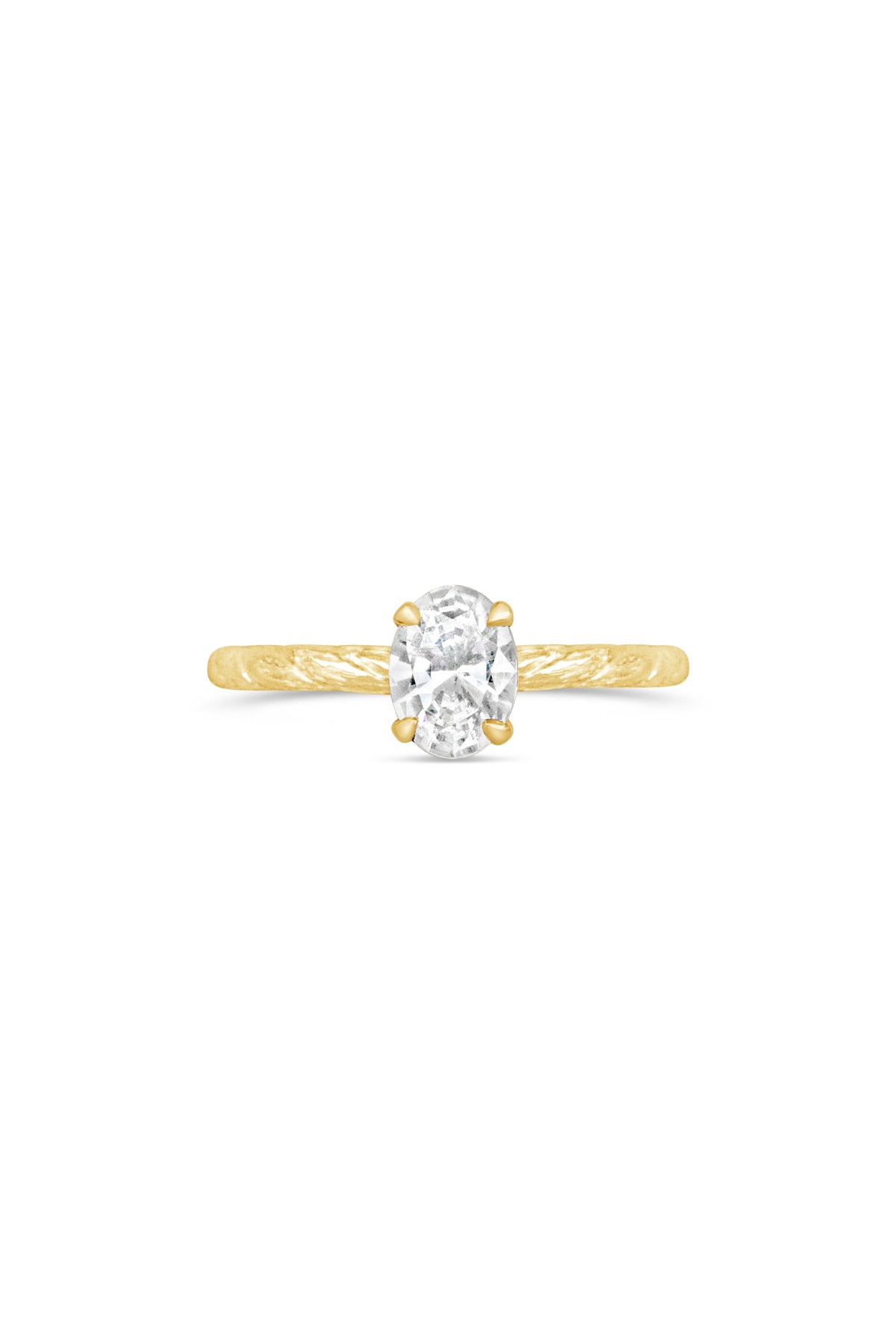 Engagement Rings ~ Kite String 4 Prong Oval Ring