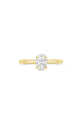 Engagement Rings ~ Kite String 4 Prong Oval Ring