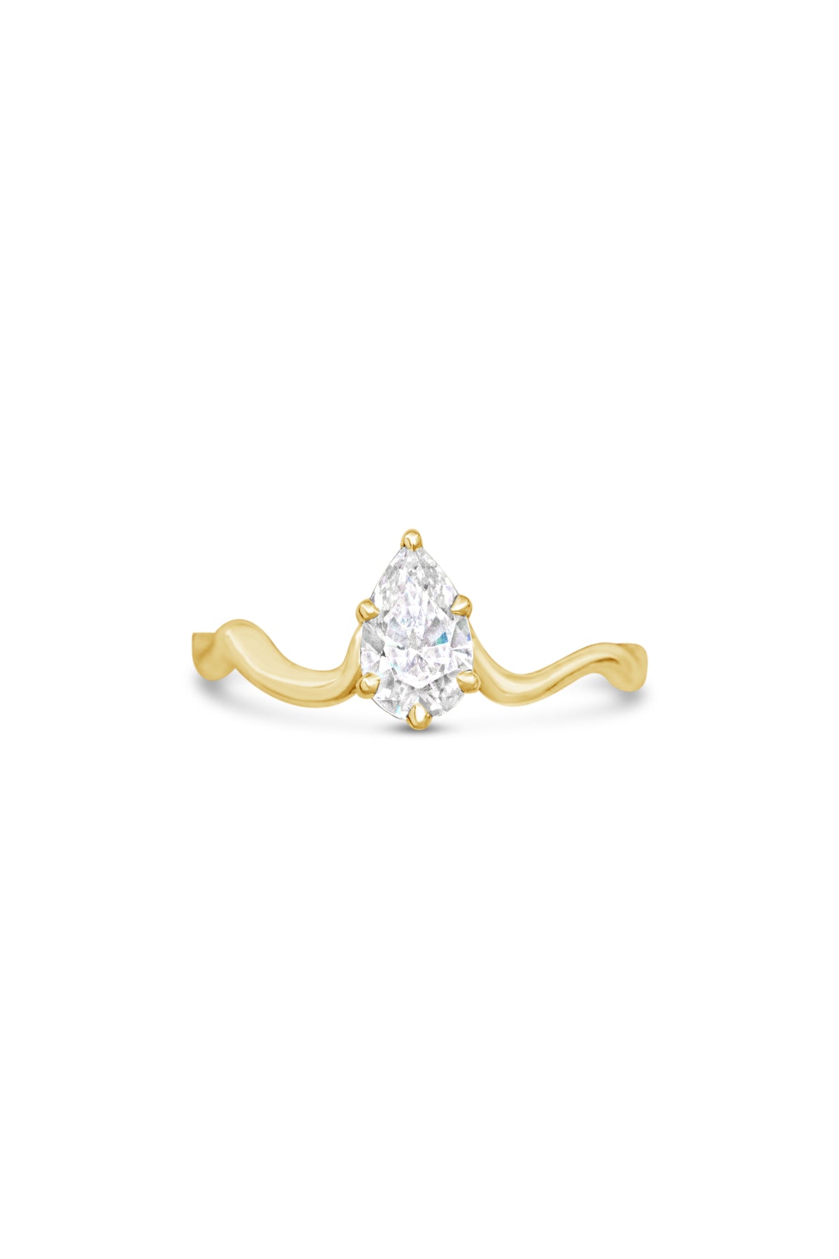 Engagement Rings ~ Melt Small 6 Prong Pear Ring