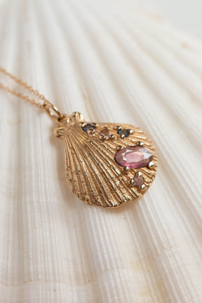 One of a Kind ~ Scallop Large Pendant in Gold