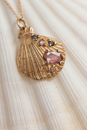 One of a Kind ~ Scallop Large Pendant in Gold