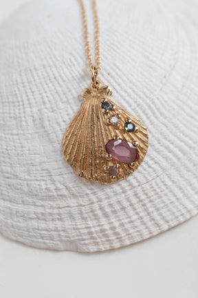 One of a Kind ~ Scallop Large Pendant in Gold