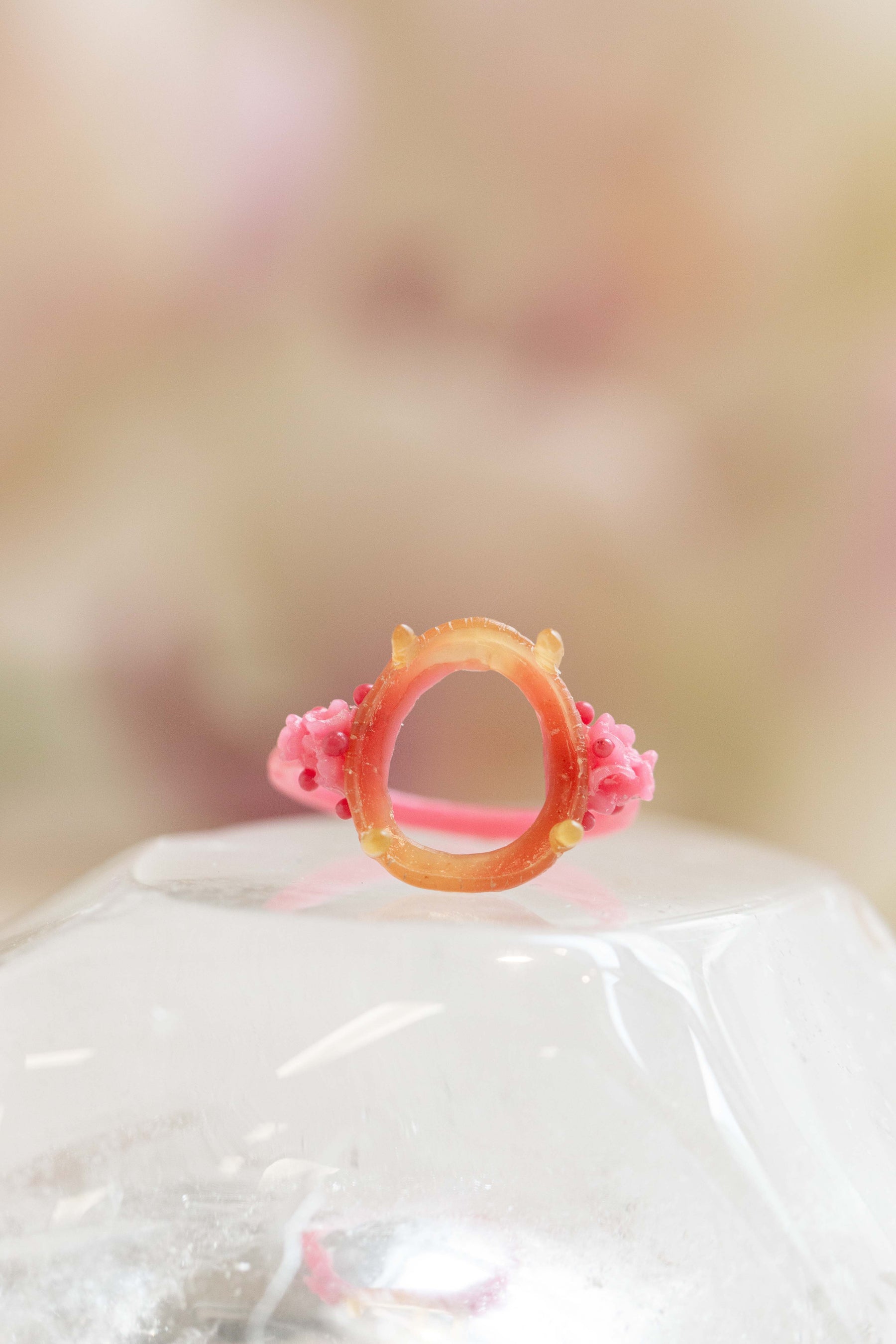 Moss Aquamarine Barnacle Cluster Ring