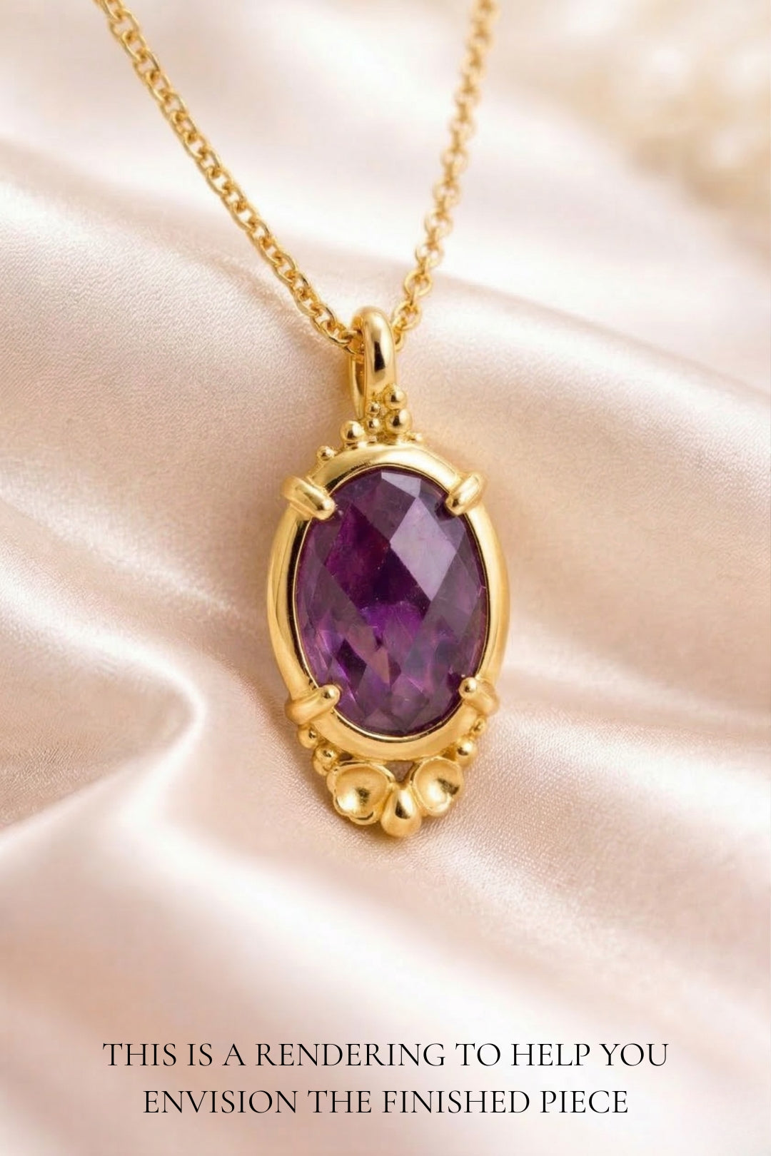 Amethyst Barnacle Pendant