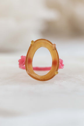 Moss Aquamarine Barnacle Ring