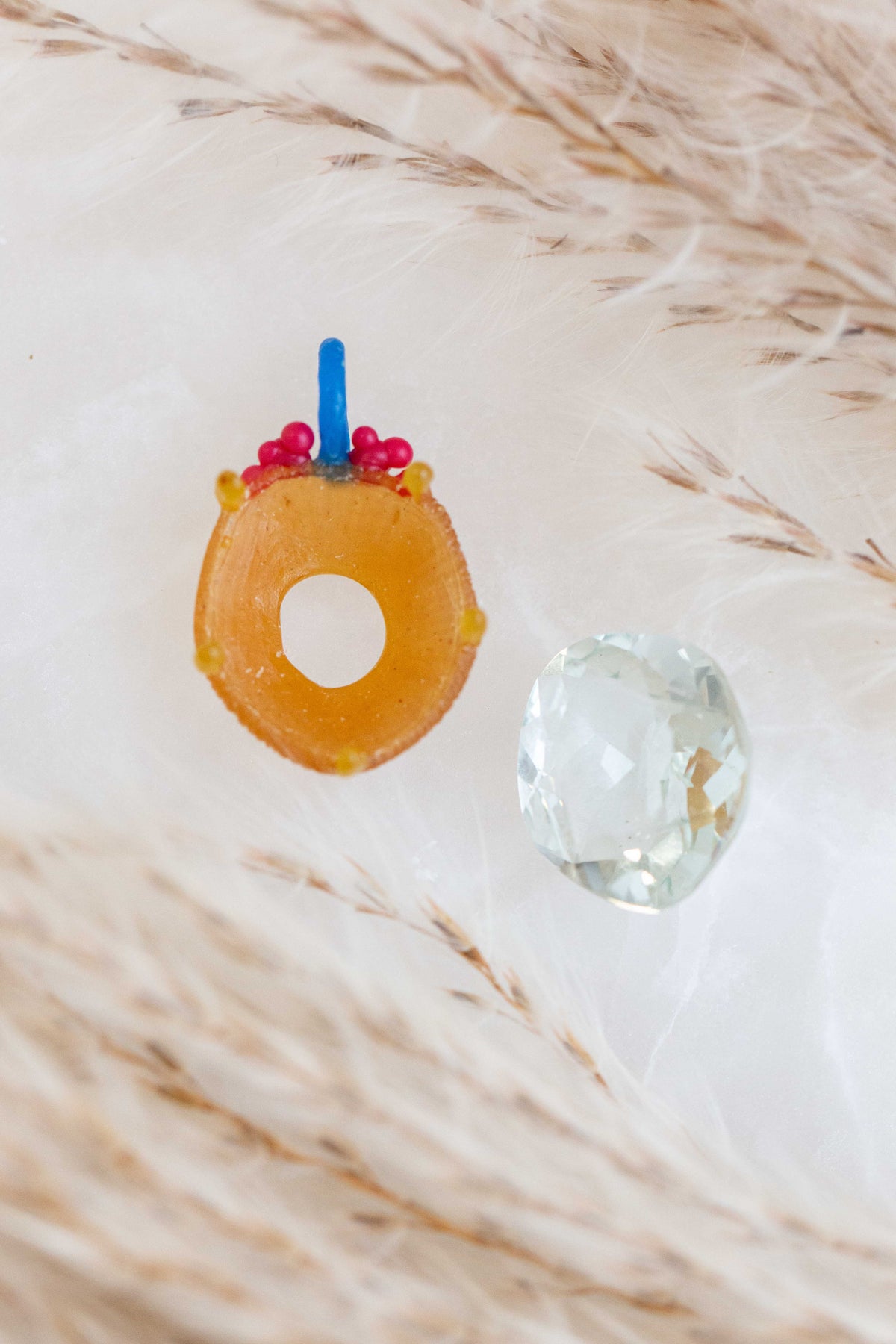 Green Amethyst Caviar Pendant