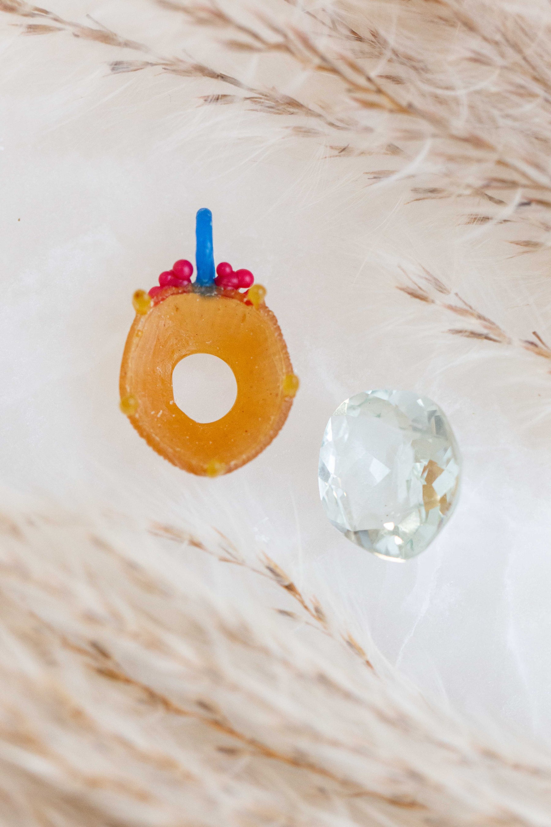 Green Amethyst Caviar Pendant