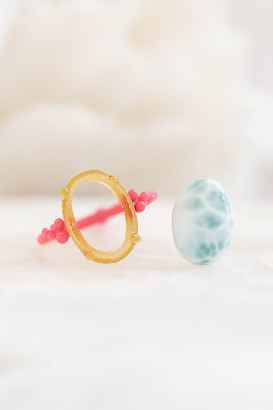 Larimar Caviar Ring