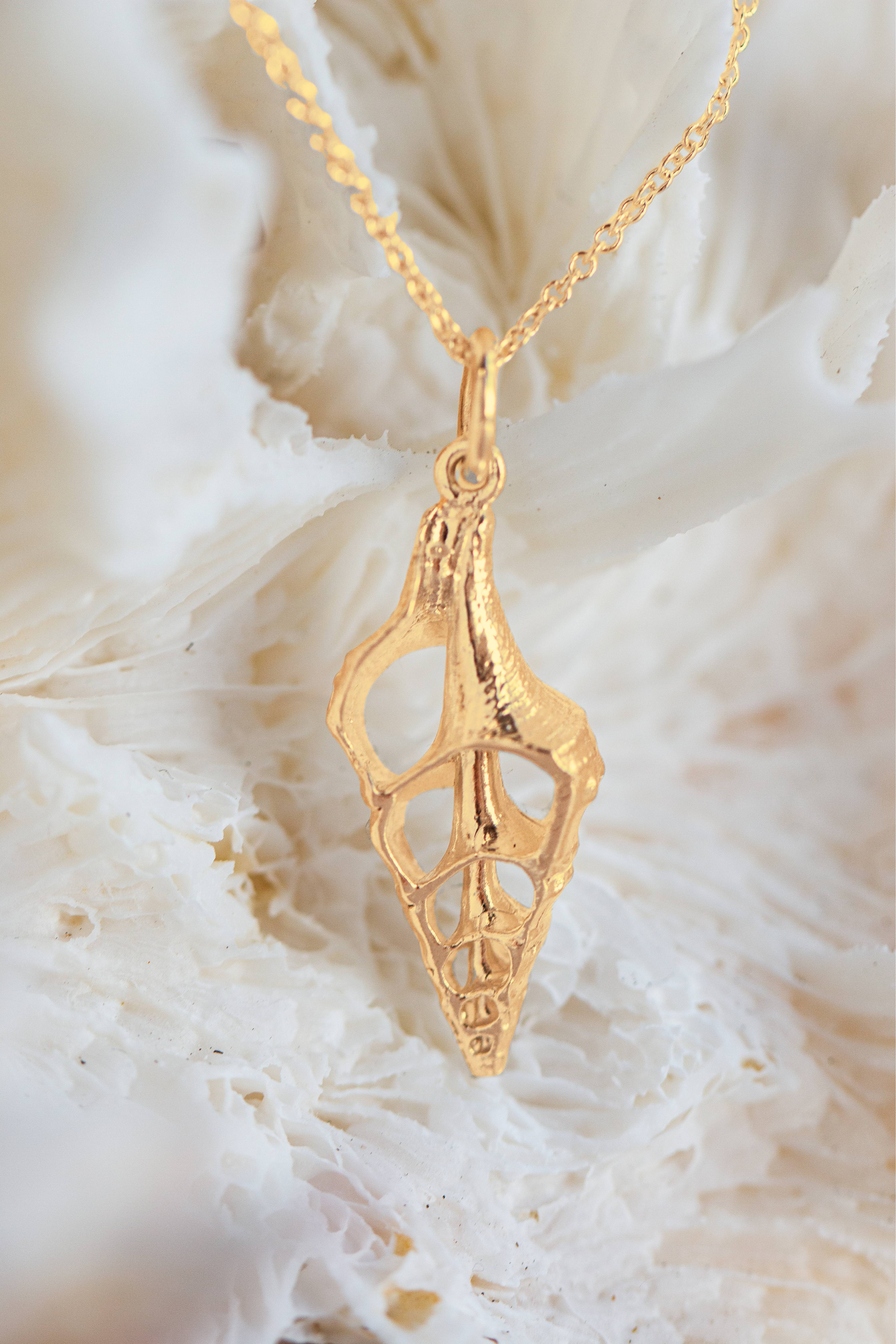 Shell ~ Open Shell (Large) in Gold