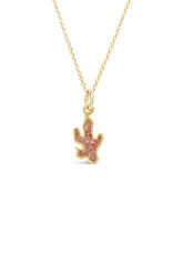 Splash ~ Coral Branch (Mini) Pendant in Gold
