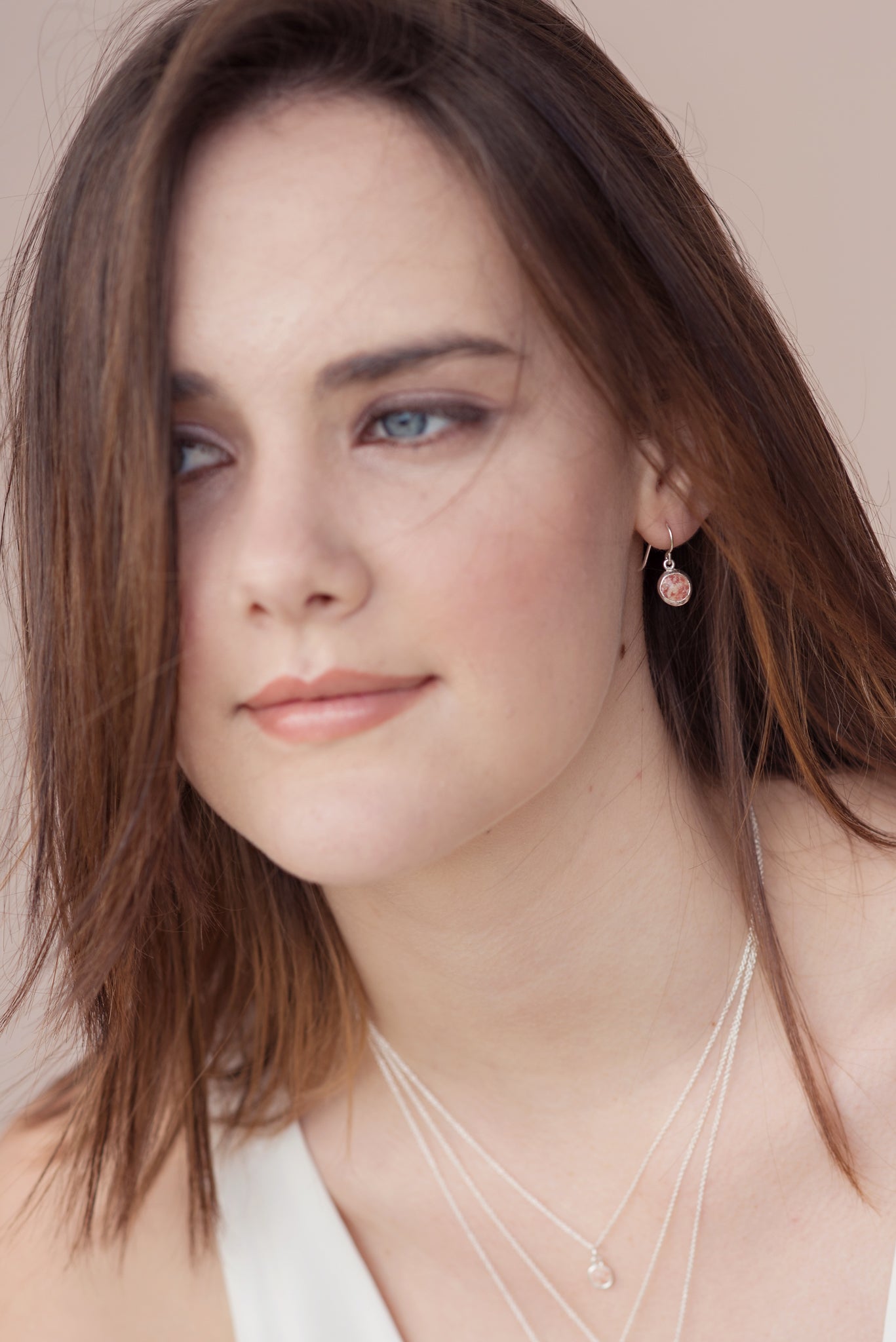 Splash ~ Circle (Medium) Dangle Earrings - Alexandra Mosher Studio Jewellery
