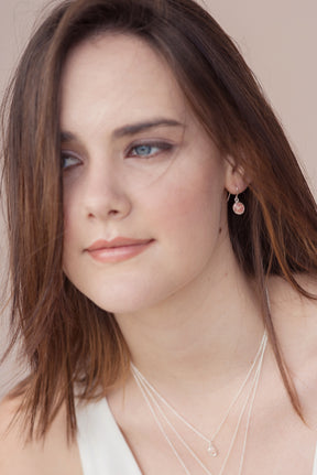 Splash ~ Circle (Medium) Dangle Earrings - Alexandra Mosher Studio Jewellery