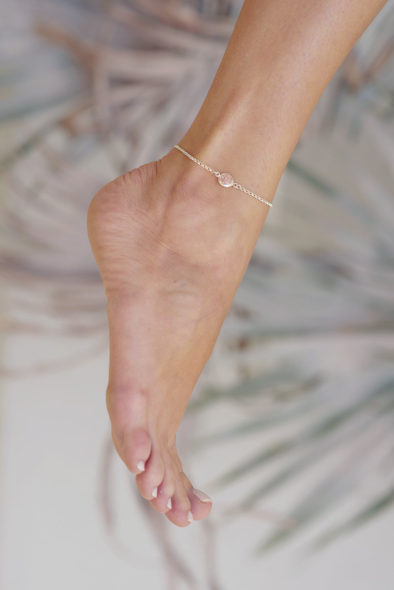Splash ~ Circle (Medium) Inline Anklet - Alexandra Mosher Studio Jewellery