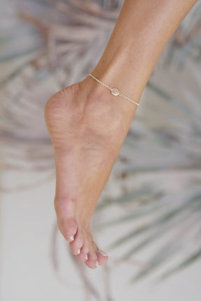 Splash ~ Circle (Medium) Inline Anklet - Alexandra Mosher Studio Jewellery