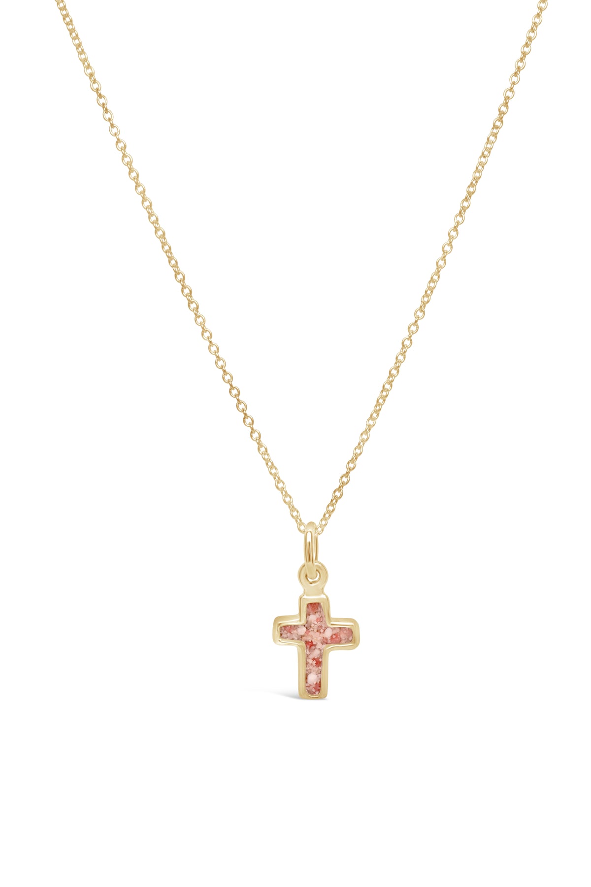 Splash ~ Cross (Mini) Pendant in Gold