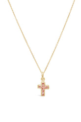 Splash ~ Cross (Mini) Pendant in Gold
