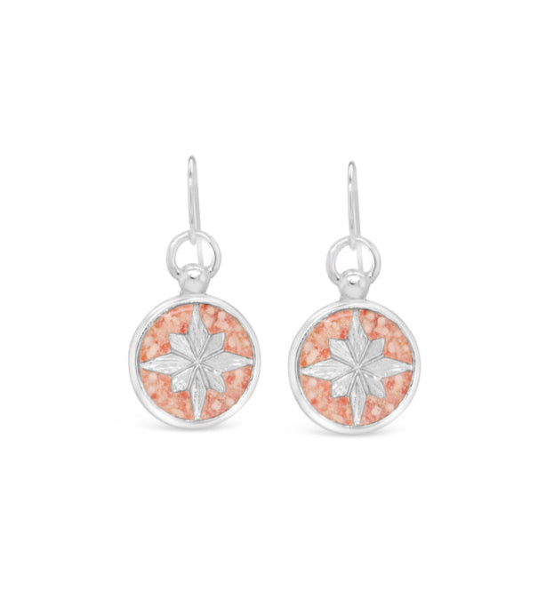 Compass Rose ~ Dangle Earrings