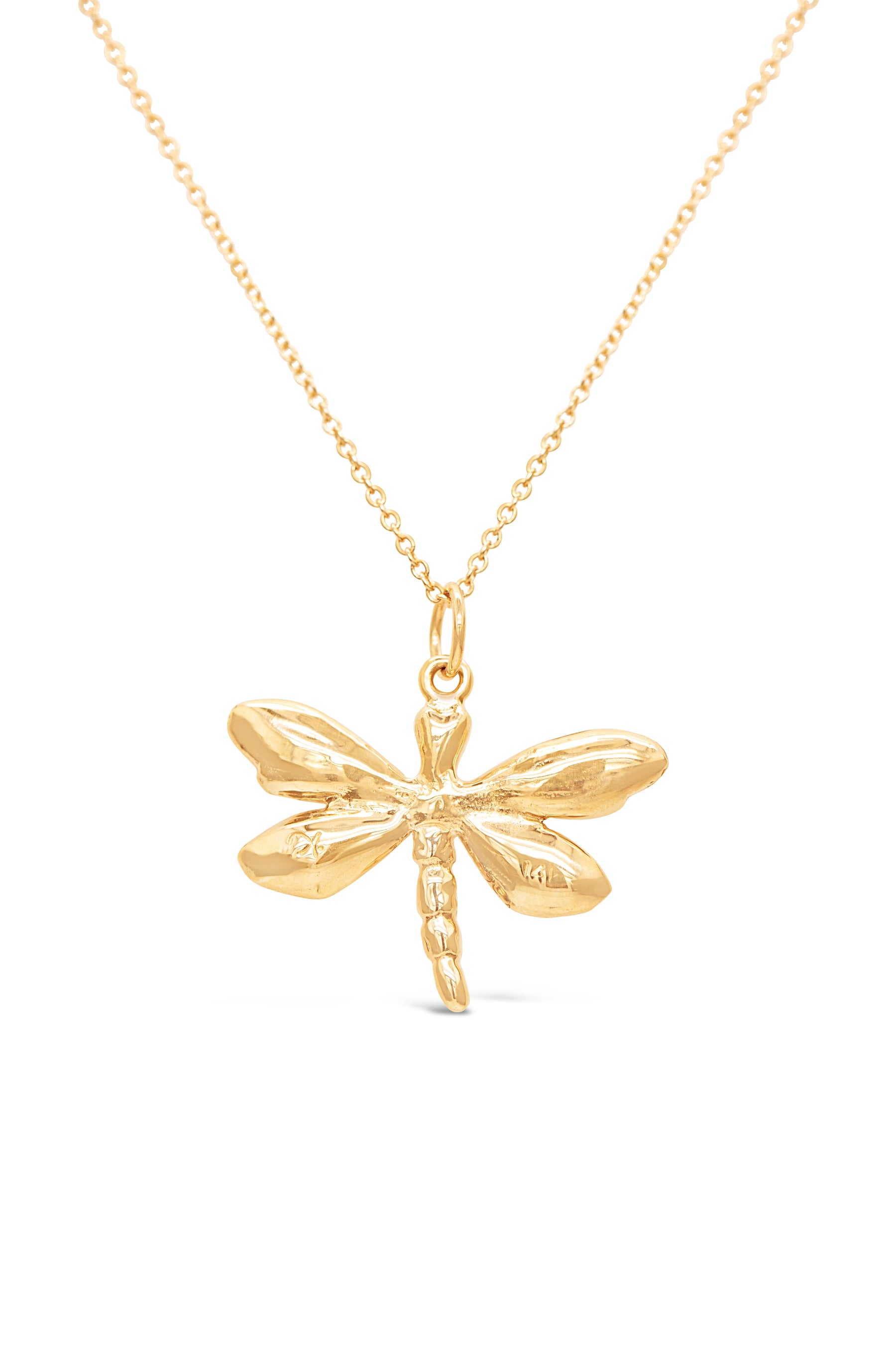 Icons ~ Dragonfly Pendant in Gold