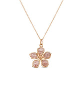 Medium Hibiscus Pendant in Gold
