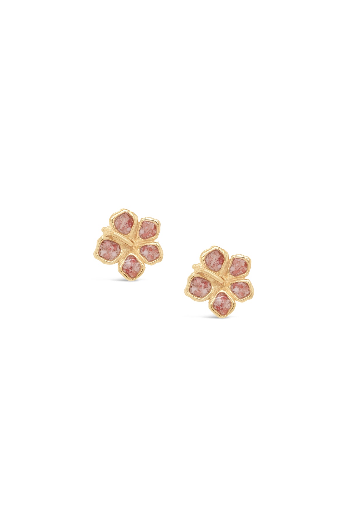Hibiscus (Small) Studs in Gold
