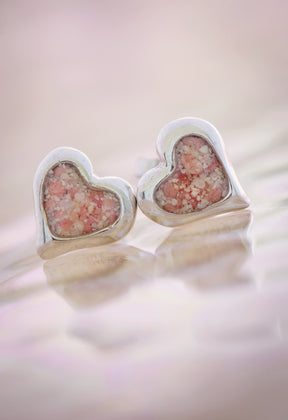 Splash ~ Heart (Small) Stud Earrings in Gold