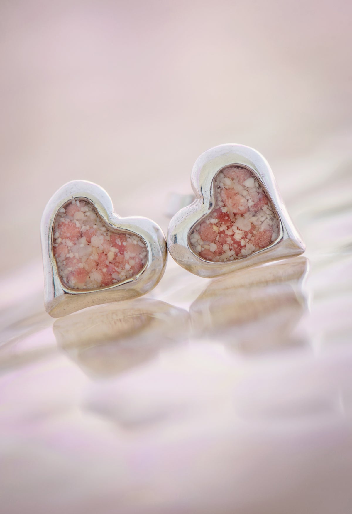 Splash ~ Heart (Small) Stud Earrings
