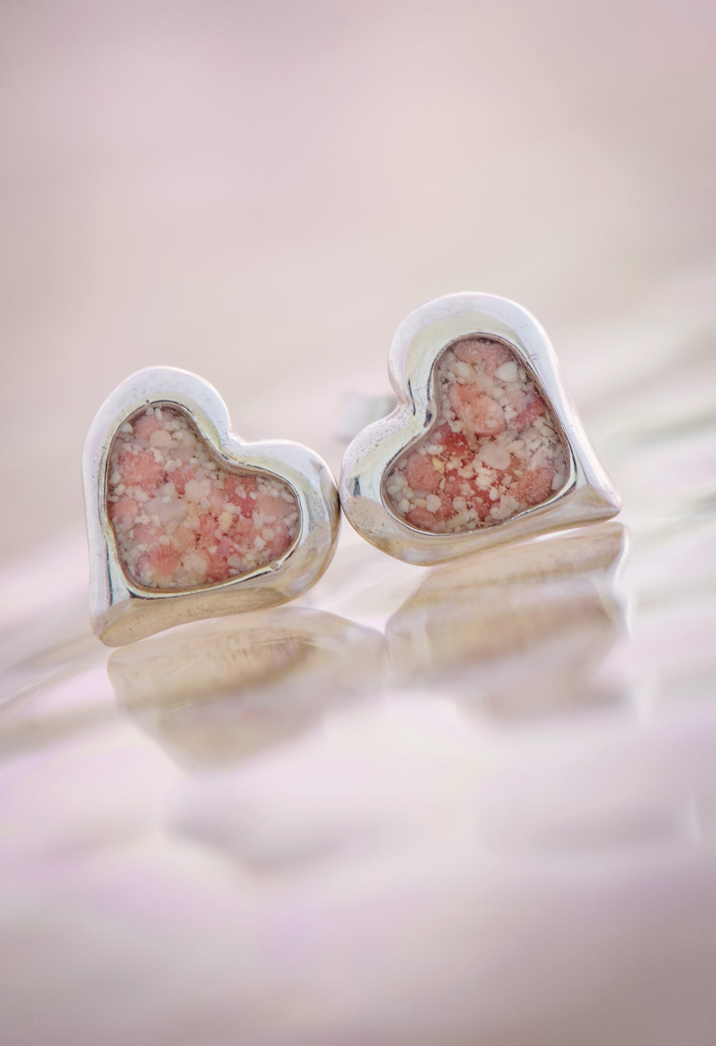 Splash ~ Heart (Small) Stud Earrings
