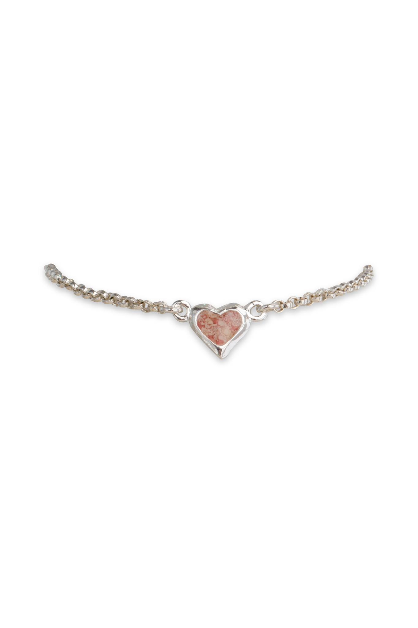 Splash ~ Heart (Small) Inline Anklet - Alexandra Mosher Studio Jewellery