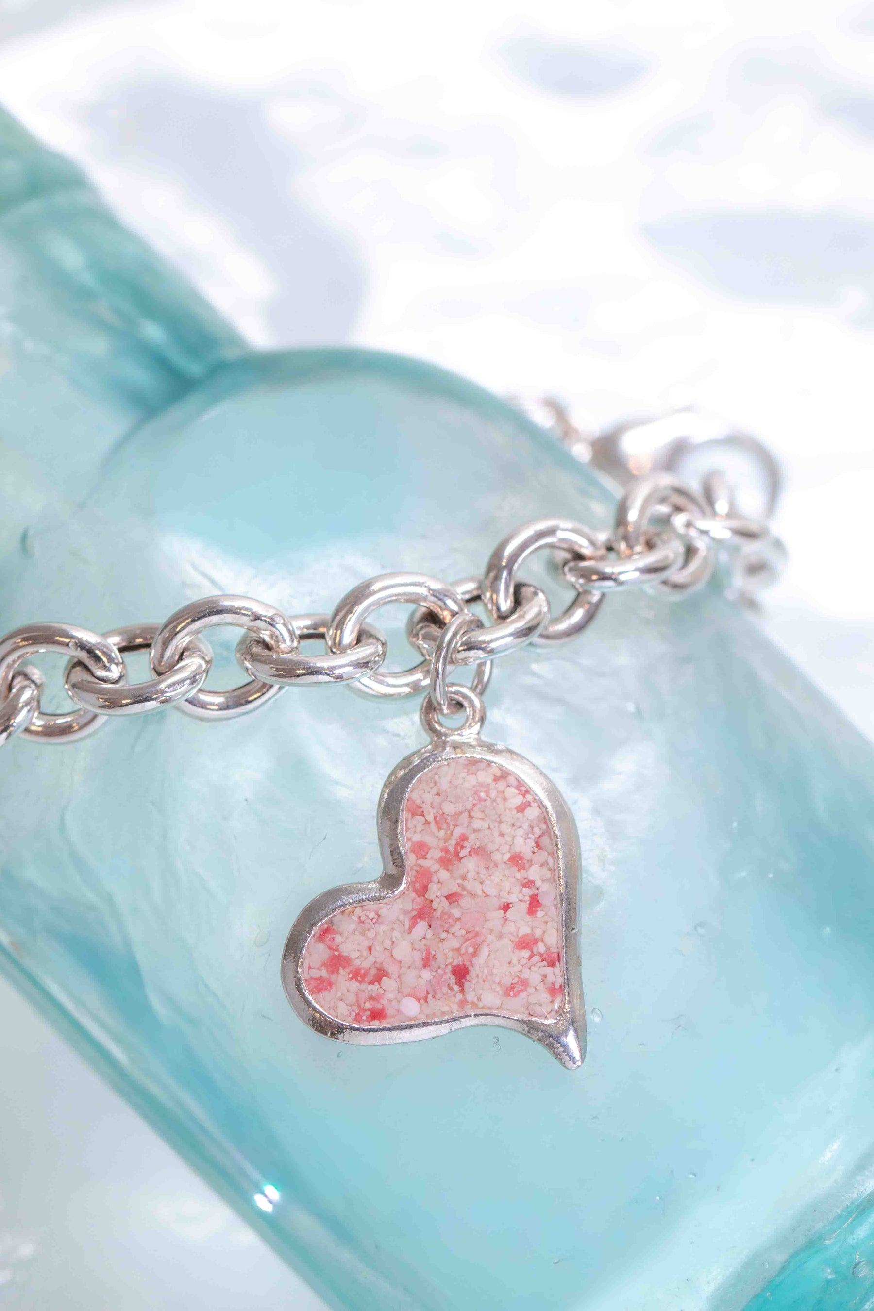 Splash ~ Heart (Squiffy) Chunky Chain Bracelet