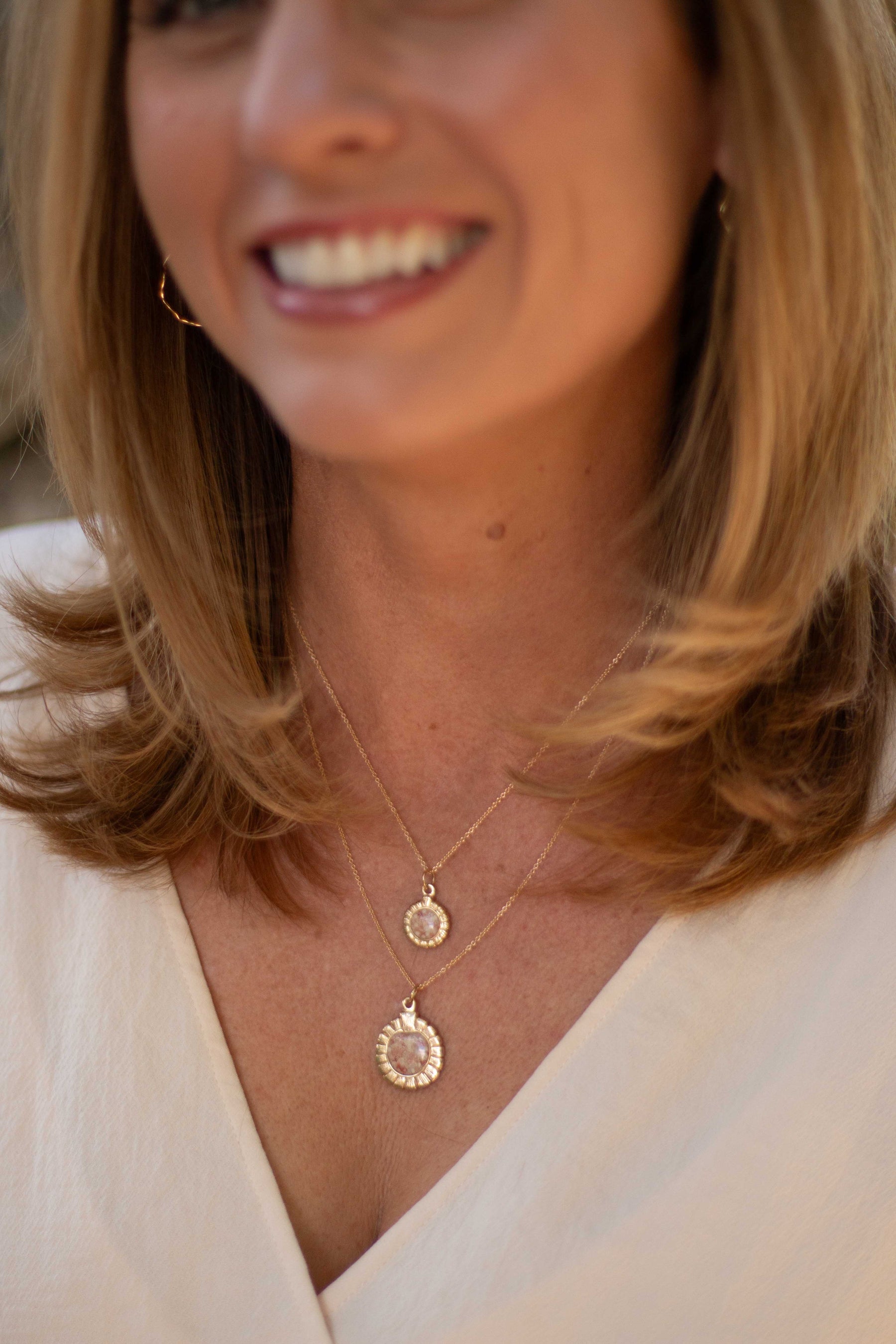 Icons ~ Bermuda Moongate Pendant in Gold