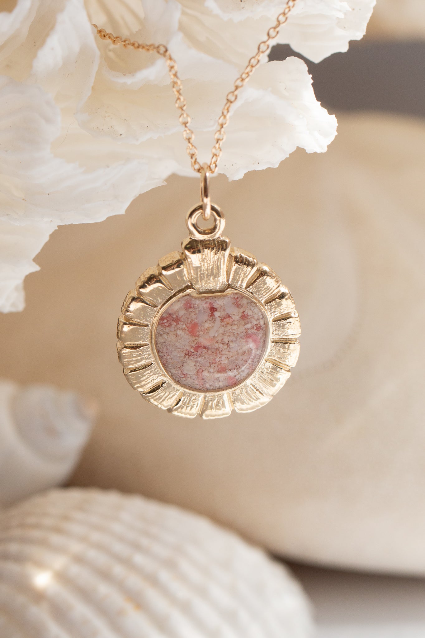 Icons ~ Bermuda Moongate Pendant in Gold