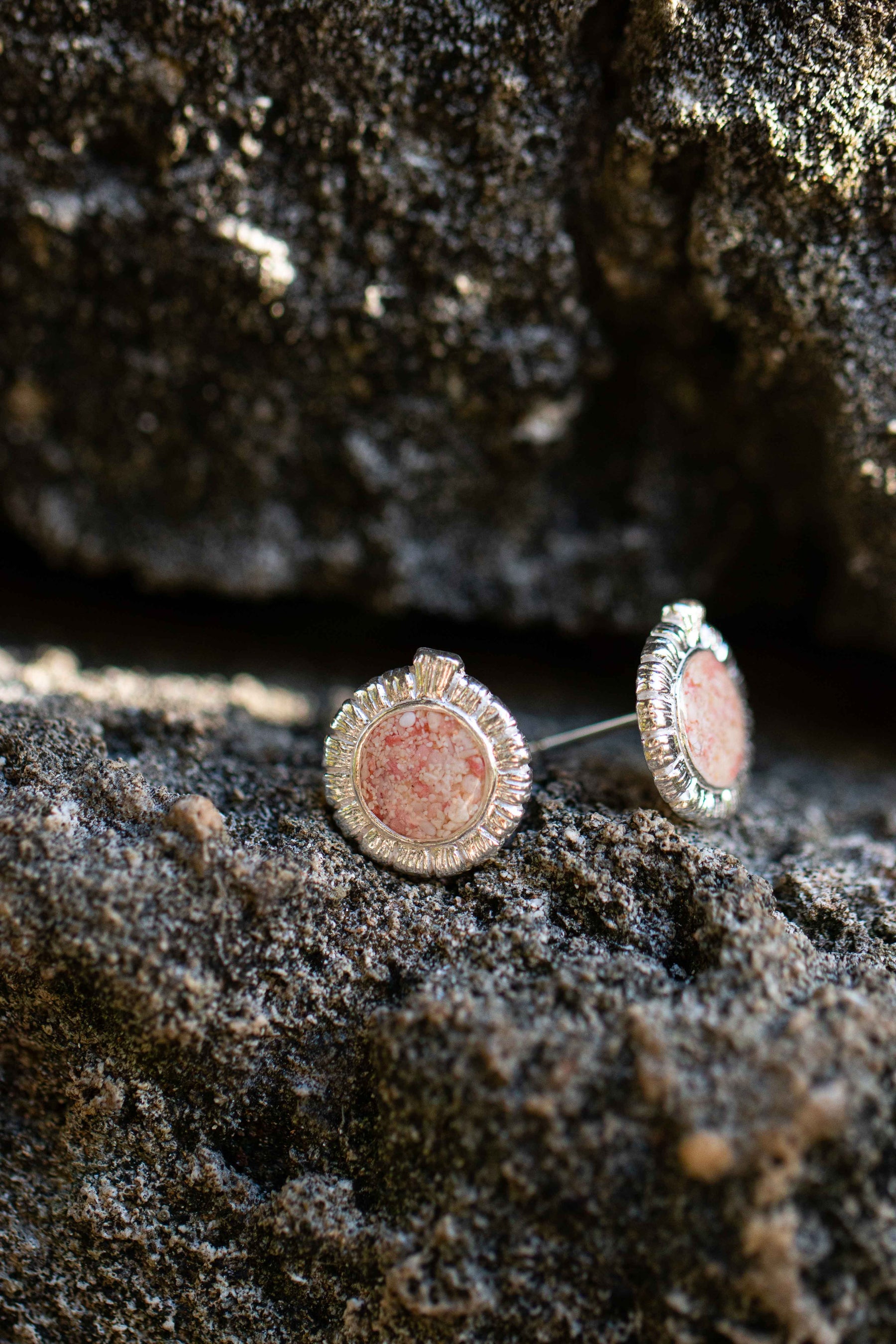 Bermuda Moongate ~ Small Stud Earrings
