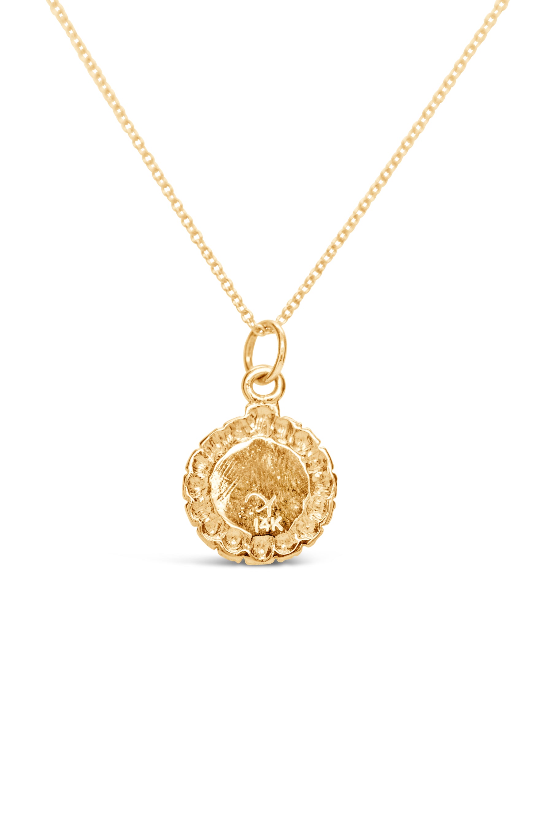 Bermuda Moongate ~ Small Pendant in Gold