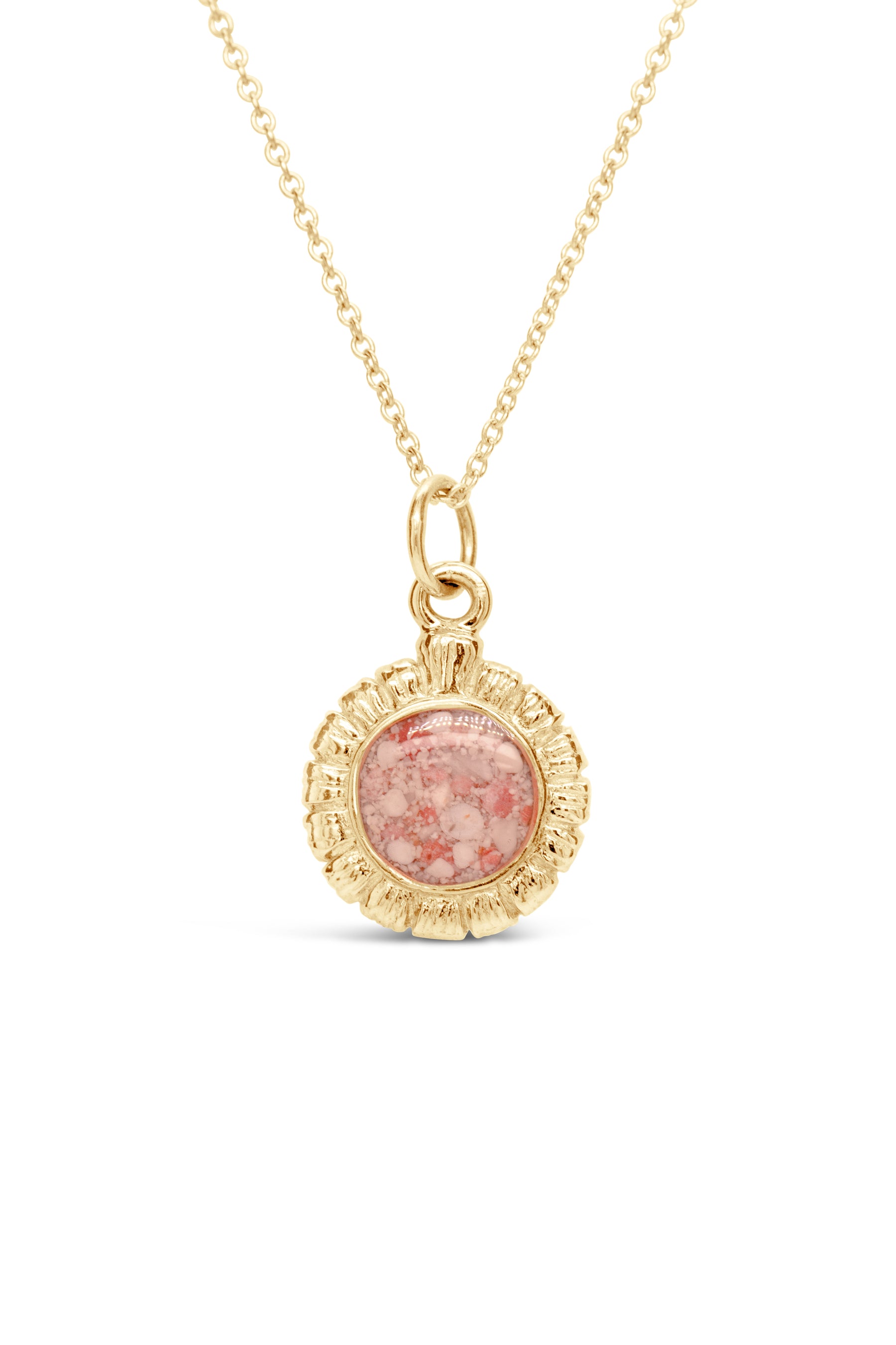 Bermuda Moongate ~ Small Pendant in Gold