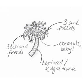 Icons ~ Palm Tree Pendant in Gold