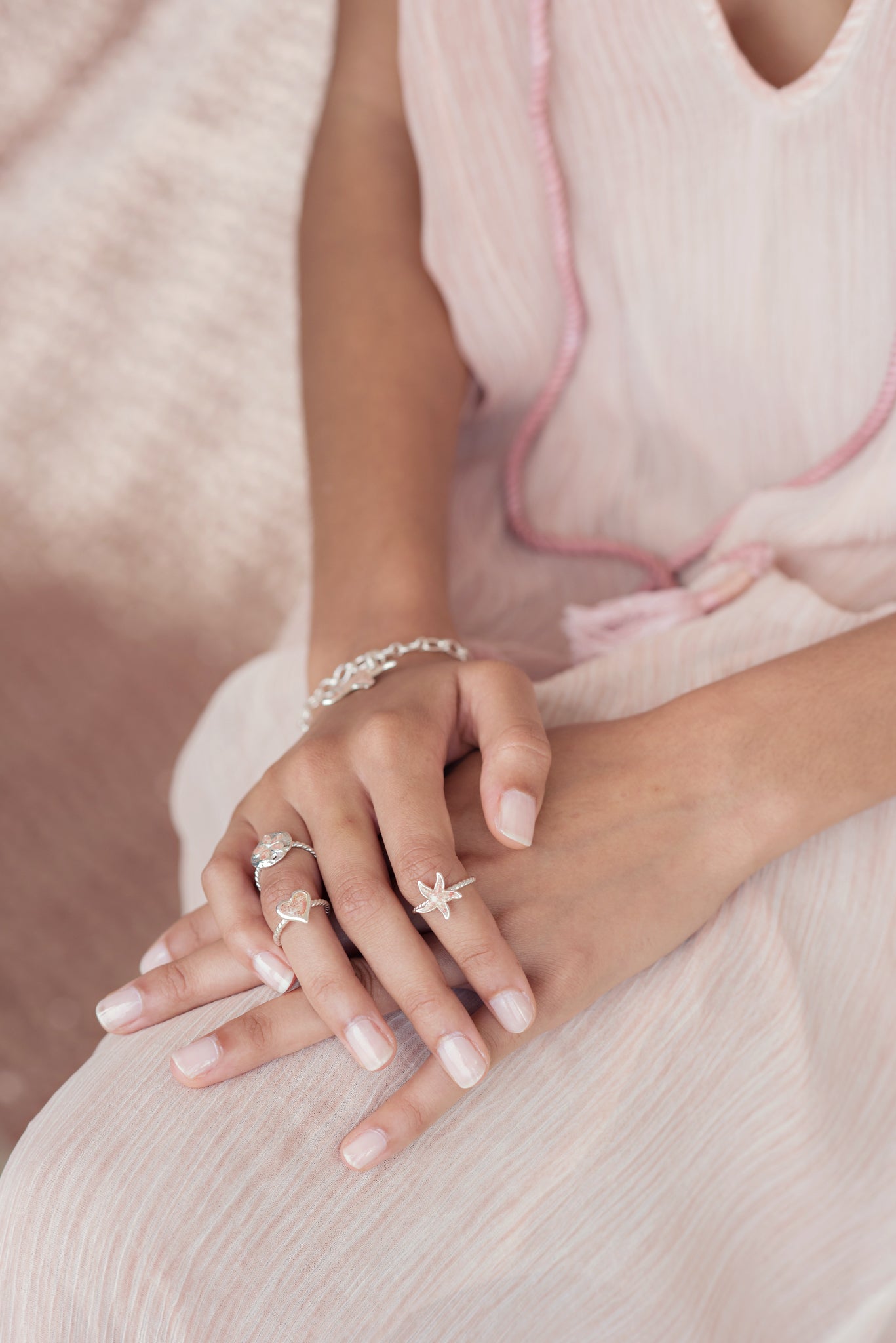 Friends ~ Starfish (Small) Braided Band Ring