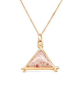 Splash ~ Triangle (Medium) Pendant in Gold - Alexandra Mosher Studio Jewellery