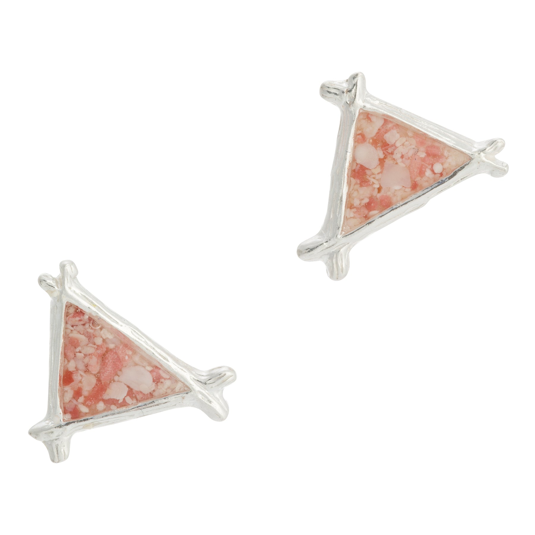 Splash ~ Triangle (Small) Stud Earrings - Alexandra Mosher Studio Jewellery